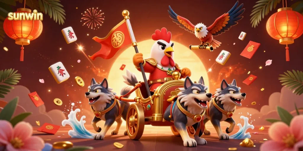 Win big with sunwin's epic gaming adventure featuring exciting characters and vibrant casino elements.