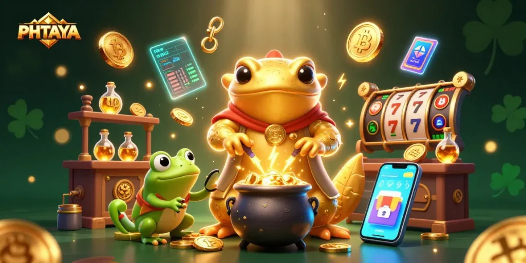 PHTAYA invites players to enjoy a vibrant gambling experience with alchemical characters and casino elements.